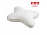 Nackenkissen OTTO HOME "Schmetterling NEUHEIT in Größe: 54x44 cm", weiß, B:54cm H:15cm L:44cm, Bezug: 60% Polyester, 40% Viskose. Füllung: 100% Polyurethan, Funktionskissen, ergonomisches Nackenstützkissen für alle Schlafpositionen