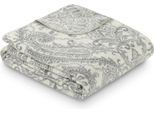 Wohndecke IBENA "Jubiläumsdecke 200 Jahre IBENA", grau (wollweiß, grau, 1886), B:150cm L:200cm, Baumwolle, Polyacryl, Polyester, Wohndecken, Wohndecke, limitierte Kollektion
