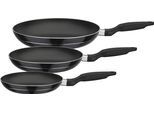 Pfannen-Set GSW "Bratmeister", schwarz, Ø:28cm, Pfannen, Pfannen-Set, mehrfache, pflegeleichte Antihaft-Versiegelung