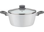 Kochtopf GSW "Fiona", weiß, H:11,5cm Ø:24cm, Töpfe, Kochtopf, weiß mit Softtouch-Griff kratzfeste ILAG CERAMICVeredelung, Induktion