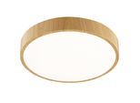 BRILLIANT LED Deckenleuchte "Teranon", braun, Ø 33cm H: 7cm, 1 Stk., Leuchten, Holzoptik, 3000 K, braun/weiß, LED Deckenleuchte