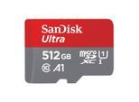 SANDISK Speicherkarte "microSDXC Ultra, Adapter "Mobile", grau, 512 GB, Speicherkarten, Speicherkarte