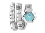 Philipp Plein $nake Hexagon Silber Damen Armbanduhr PWZAA0625