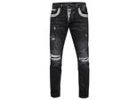 Jeans Hose "YOKOTE" Straight Fit Stone-Washed