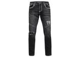 Jeans Hose "NISHO" Straight-Fit Biker Cotton-Stretch
