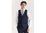 Heren marineblauw kostuumvest Prince of Wales formeel vest