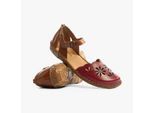 ROSALIE 04 Damen Sandalen Rubin-Kombi
