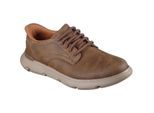 Skechers Garza Duran Leder Herren Taupe Sneakers