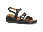 Geox D MELICONIA Synthetisch Polyurethaan Dames Zwarte Wedges