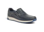 Pod Sean Leren Heren Marineblauwe Bootsschoenen