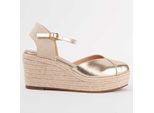 Montevita Espadrilles Met Sleehak Balenci3 Goud