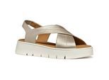 Geox D DANDRA 40 Synthetisch Polyurethaan Dames Licht Gouden Sandalen