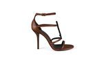 Saint Laurent Cassandra Sandalen Braun