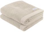 Handtuch TOM TAILOR HOME "COLOR BATH", beige (sunny sand), B:50cm L:100cm, Frottier, Frottier, Handtücher, Handtuch, 100% Baumwolle, 50x100 cm, uni, große Farbauswahl