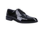 Hush Puppies Damien Veterschoenen Zwart Gepolijst Leer voor Heren