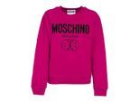 Moschino Milano Double Smiley Fuxia Pullover