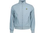 Lyle & Scott met fleece gevoerde blauwe jas met trechterhals