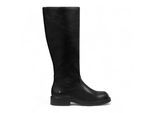 Windsorsmith Dames Zwarte Fuax Leren Kniehoge Laarzen - Zegen