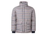 Aquascutum Active Puffer Beige Geruite Jas