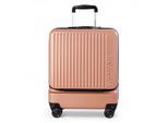 Duurzame EasyJet Ryanair 39 x 26 x 51,5 cm roze voorkoffer met open cabine