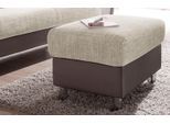 Hocker TRENDMANUFAKTUR, braun (braun, sand, beige), B:67cm H:46cm T:53cm, 100% Polyester, Hocker, Hocker, wahlweise mit komfortablem Federkern, frei im Raum stellbar