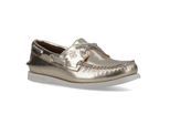 Sperry Authentic 2 Eye Dames Gouden Bootschoenen Van Leer