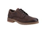 Hush Puppies Richie Leren Heren Bruine Veterschoenen