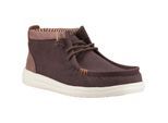 HEYDUDE Wally Mid GripR Herren Ankle Boots aus Baumwolle in Maulwurfsbraun/Downtown