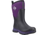 Muck Boots Arctic Sport II Mid Gummistiefel Damen Schwarz/Acai Winter Stiefel in mittlerer Schafthöhe