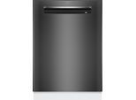 BOSCH Unterbaugeschirrspüler "SMP4ECC72S", Energieeffizienz: A, silber (gebürsteter schwarzer stahl mit anti, fingerprint), B:59,8cm H:81,5cm T:57,3cm, Geschirrspüler, Automatische Türöffnung für Effizienz, flexible Körbe & Schubladen, Unterbaugeschirrspüler