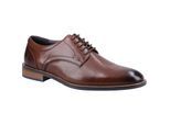 Hush Puppies Damien Veterschoenen van Leer voor Mannen in Chocolade