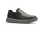 Hush Puppies Baylor Leder Männer Schwarz Slipper