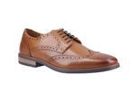 Hush Puppies Mack Leren Heren Tan Brogues Schoenen