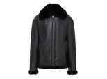 Heren zwarte Pilot B3 Flying Shearling schapenvacht WWII Bomber pilotenjack