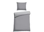 Wendebettwäsche FLORELLA "UNI shadow TENCEL Edel-Satin, 100% Lyocell (TENCELTrademark)", grau (shadow), B/L: 140cm x 200cm, 1 Stk., 1 Stk., Satin, B/L: 70cm x 90cm, Satin, Obermaterial: 100% Lyocell CLY., Bettwäsche, Wendebettwäsche