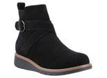 Hush Puppies Lyra Wildleder Damen Schwarze Winter Stiefeletten