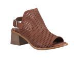 Hush Puppies Louise Heeled Damen Sandalen Aus Braunem Leder