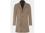 Bos Bright Blue Wollen jas igor wool coat 25301ig43bo/820 sand