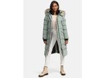 Marikoo dames winterjas – Schneesternchen, lang met capuchon & imitatiebontkraag