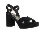 Hush Puppies Ophelia Damen Sandalen Aus Schwarzem Wildleder