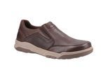 Hush Puppies Leren herenschoenen Fletcher (Koffie)