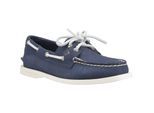 Sperry Authentic 2 Eye Dames Bootschoenen Van Leer In Marineblauw