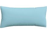 Kissenbezug SCHLAFGUT "Premium Kissenbezug Woven Satin (1 St)", blau (blau light), B:40cm L:80cm, Mako-Satin, Obermaterial: 100% Baumwolle, Kissenbezüge, Kissenbezug, Ton-in-Ton Reißverschluss, Fadendichte von 300tc, Uni, OEKO Tex