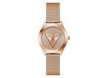 Guess Glitz Plaque roségold Damen Armbanduhr GW0835L3