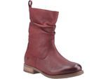 Hush Puppies Emilia Leder Damenburgunder Winter Stiefel bis zur Mitte der Waden