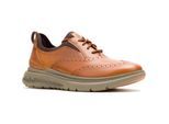 Hush Puppies Excel Leer Heren Cognac Veterschoenen