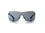 Gequilte shield zonnebril in blauw