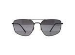Ray-Ban RB3666 002/K3 gepolijst zwart zilver gepolariseerde zonnebril