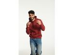 Caterpillar Markenbanner Baumwolle Herren Roter Kapuzenpullover