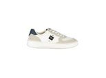 Blauer Witte Leren Heren Sneakers